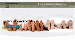 Desktop Screenshot of hendersonpodiatry.com