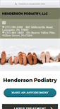 Mobile Screenshot of hendersonpodiatry.com